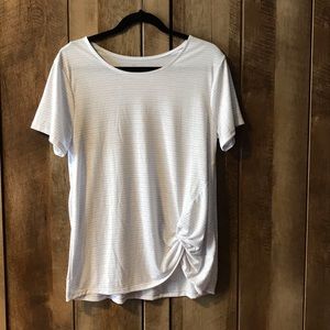 Old Navy Active Gray Striped Shirt, NWOT, Size L